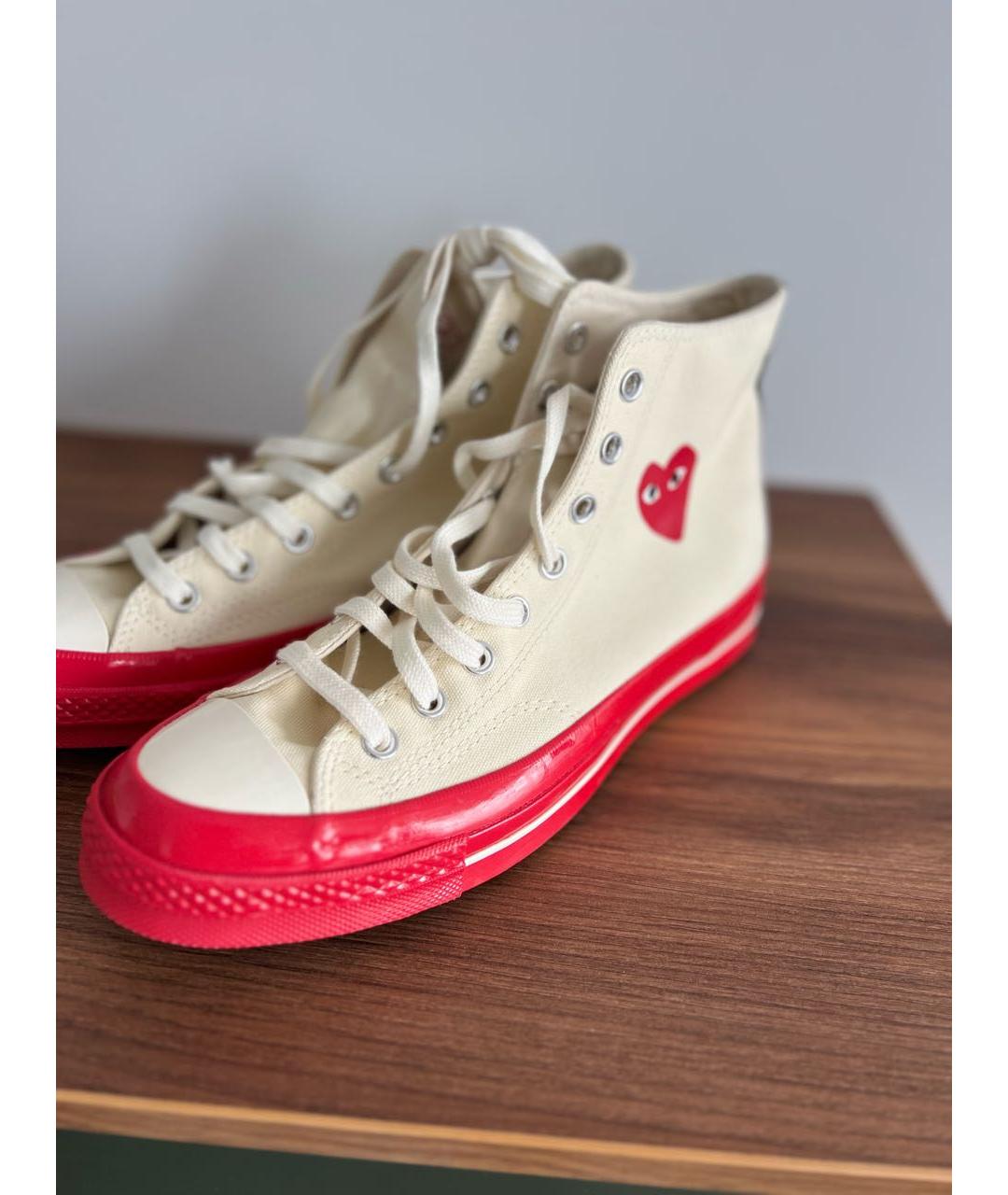 CONVERSE Бежевые текстильные кеды, фото 4