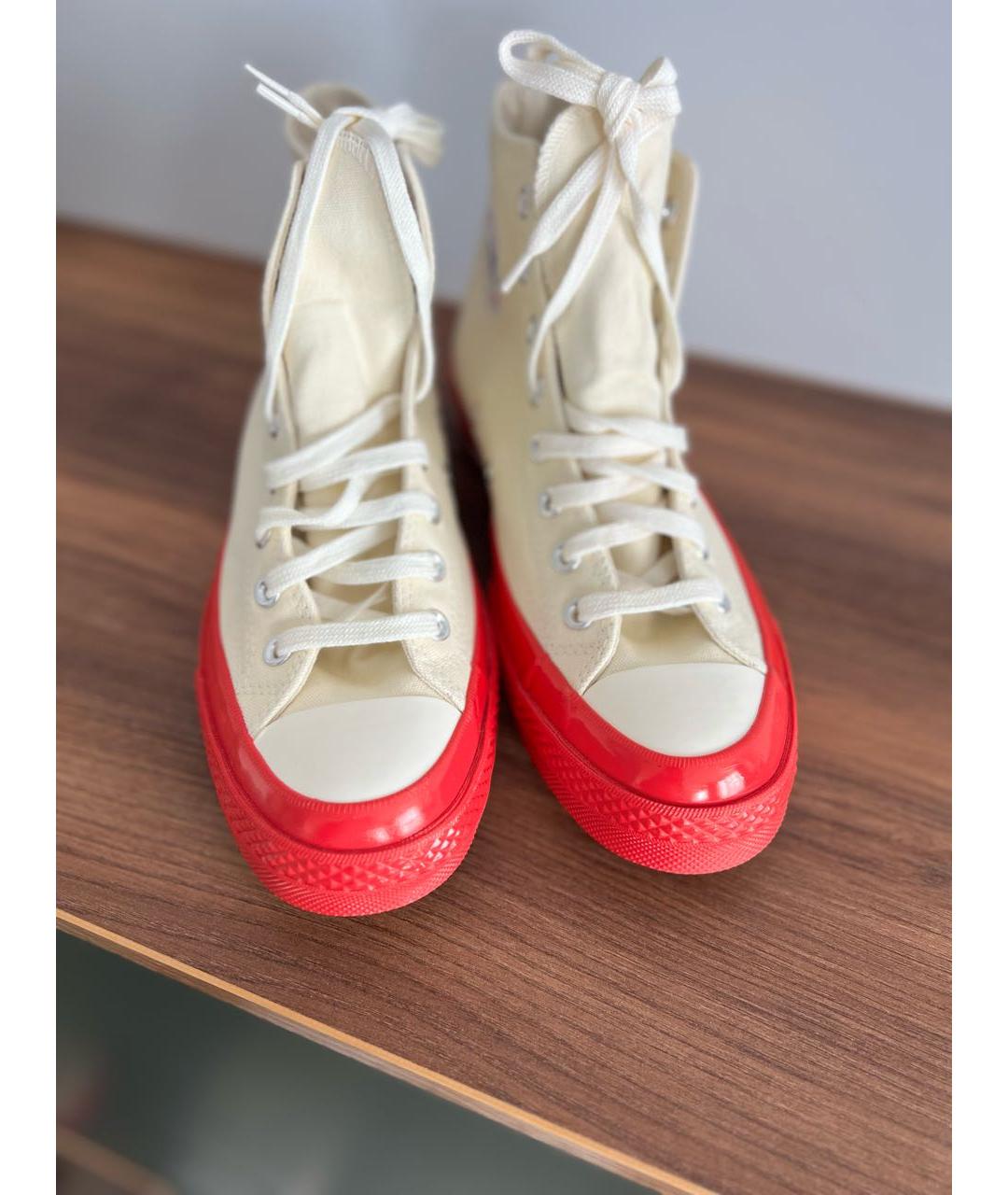 CONVERSE Бежевые текстильные кеды, фото 5