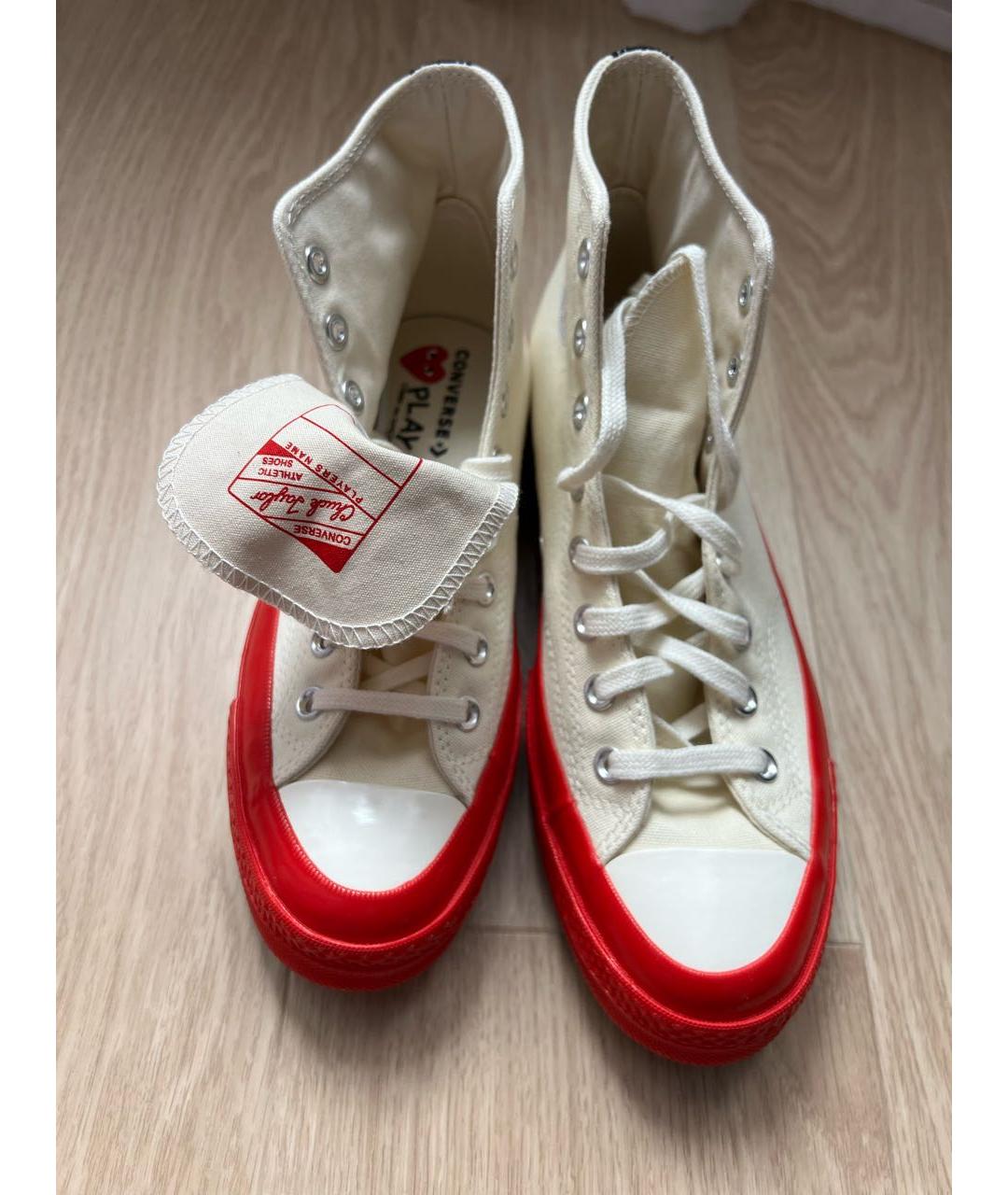 CONVERSE Бежевые текстильные кеды, фото 3