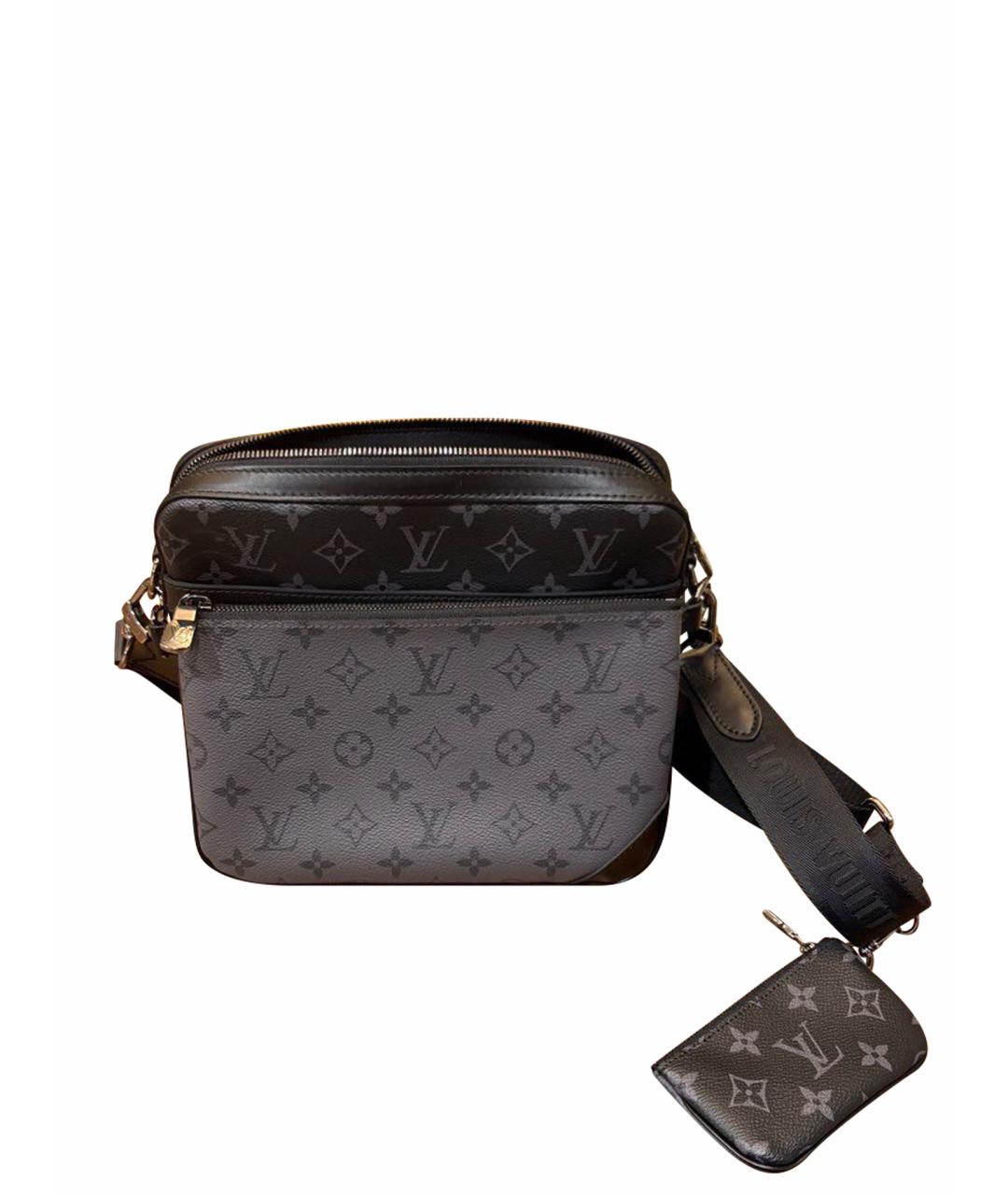 LOUIS VUITTON Антрацитовая сумка на плечо, фото 1