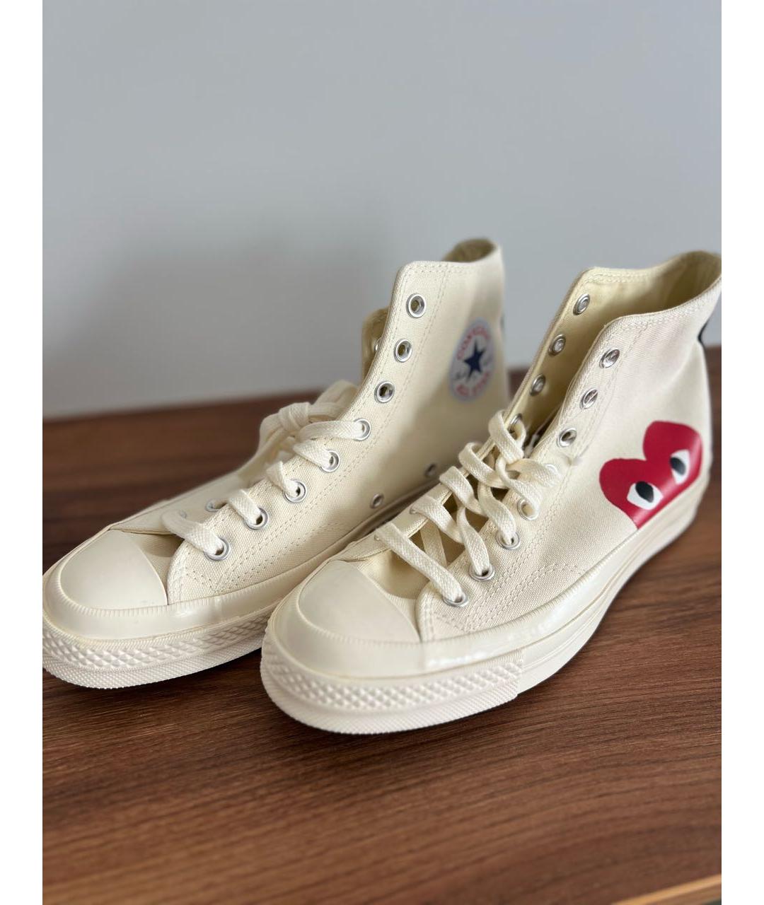 CONVERSE Бежевые текстильные кеды, фото 3
