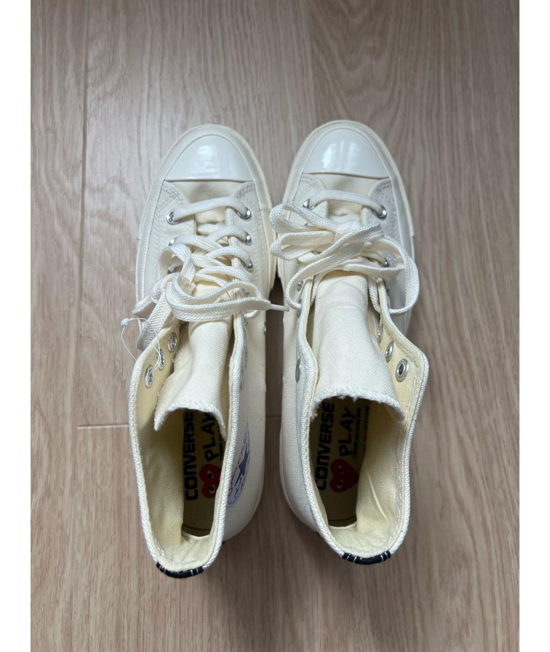 CONVERSE Бежевые текстильные кеды, фото 3