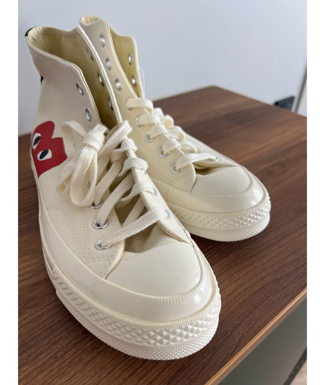 CONVERSE Бежевые текстильные кеды, фото 7