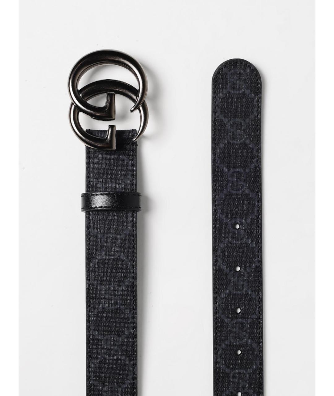 GUCCI Черный ремень, фото 2