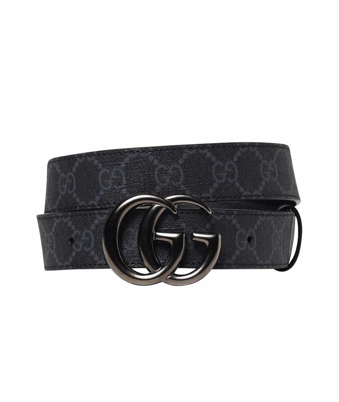 GUCCI Черный ремень, фото 1