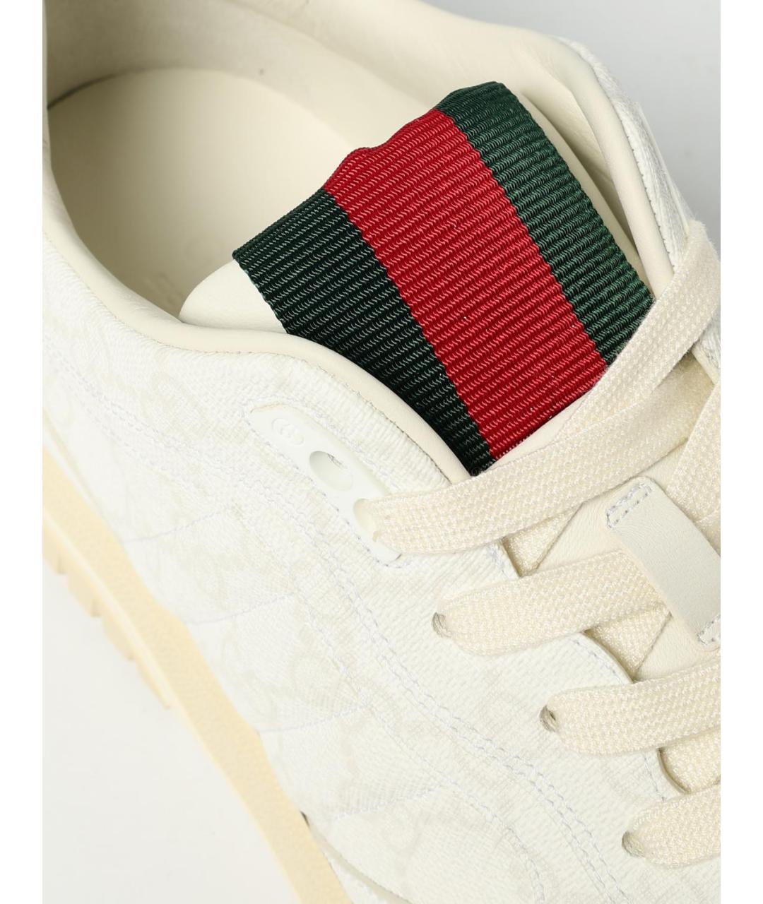 GUCCI Бежевые низкие кроссовки / кеды, фото 4