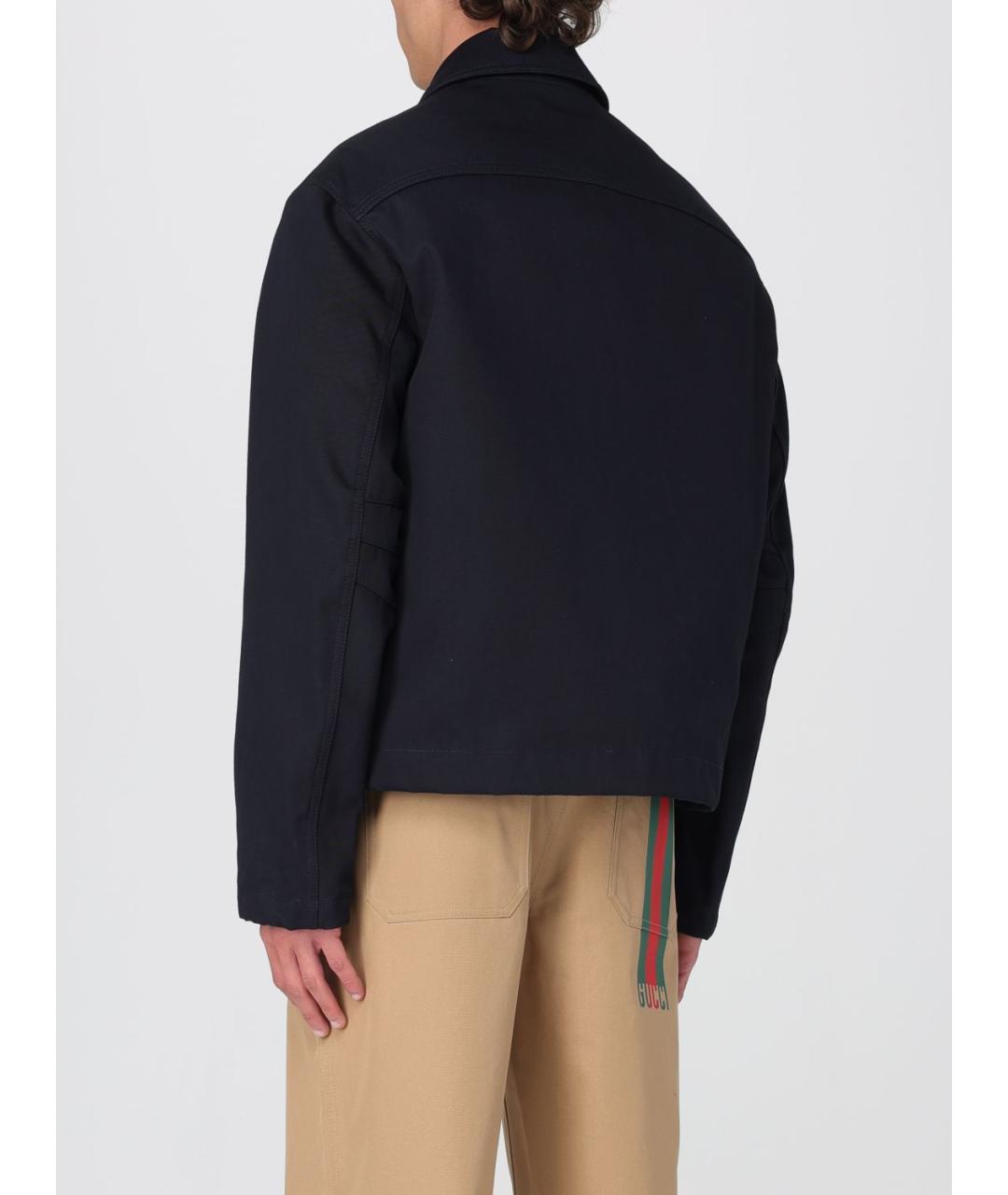 GUCCI Темно-синяя куртка, фото 4