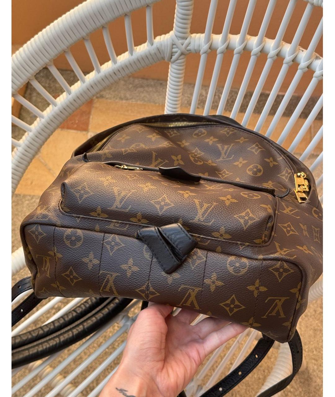 LOUIS VUITTON Коричневый рюкзак, фото 4