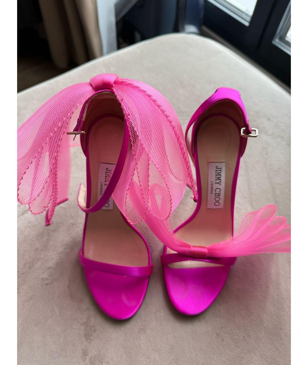 JIMMY CHOO Фуксия босоножки, фото 7