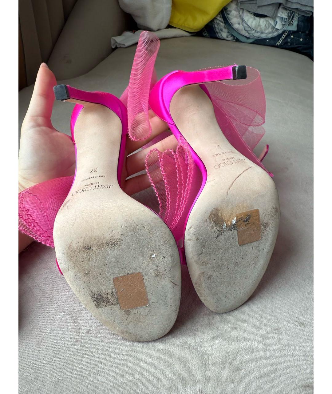 JIMMY CHOO Фуксия босоножки, фото 6