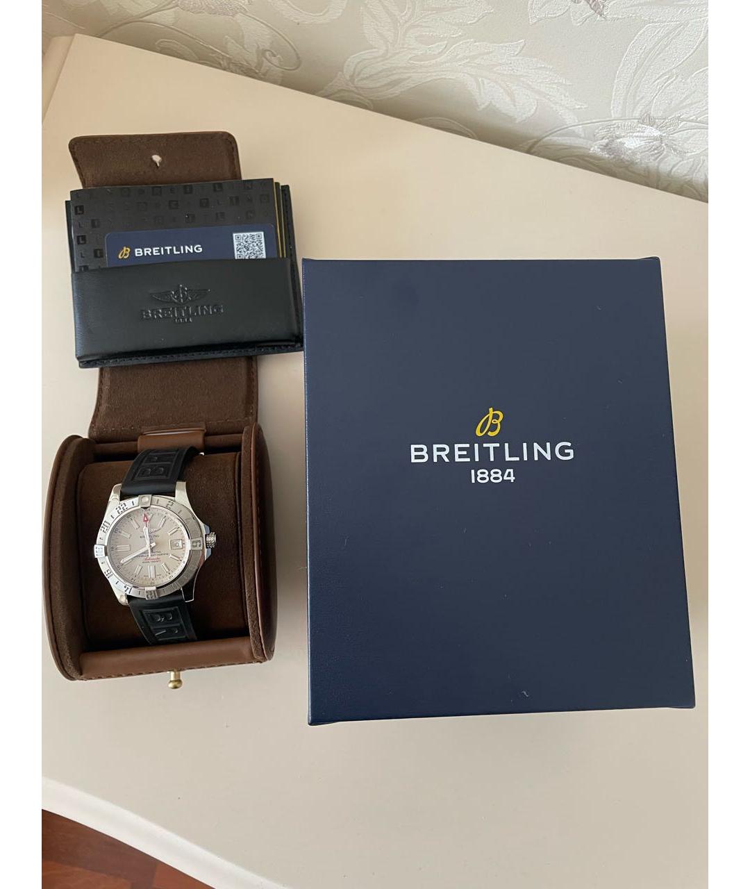 BREITLING Черные стальные часы, фото 4