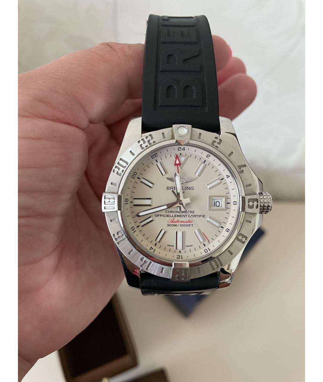 BREITLING Черные стальные часы, фото 5