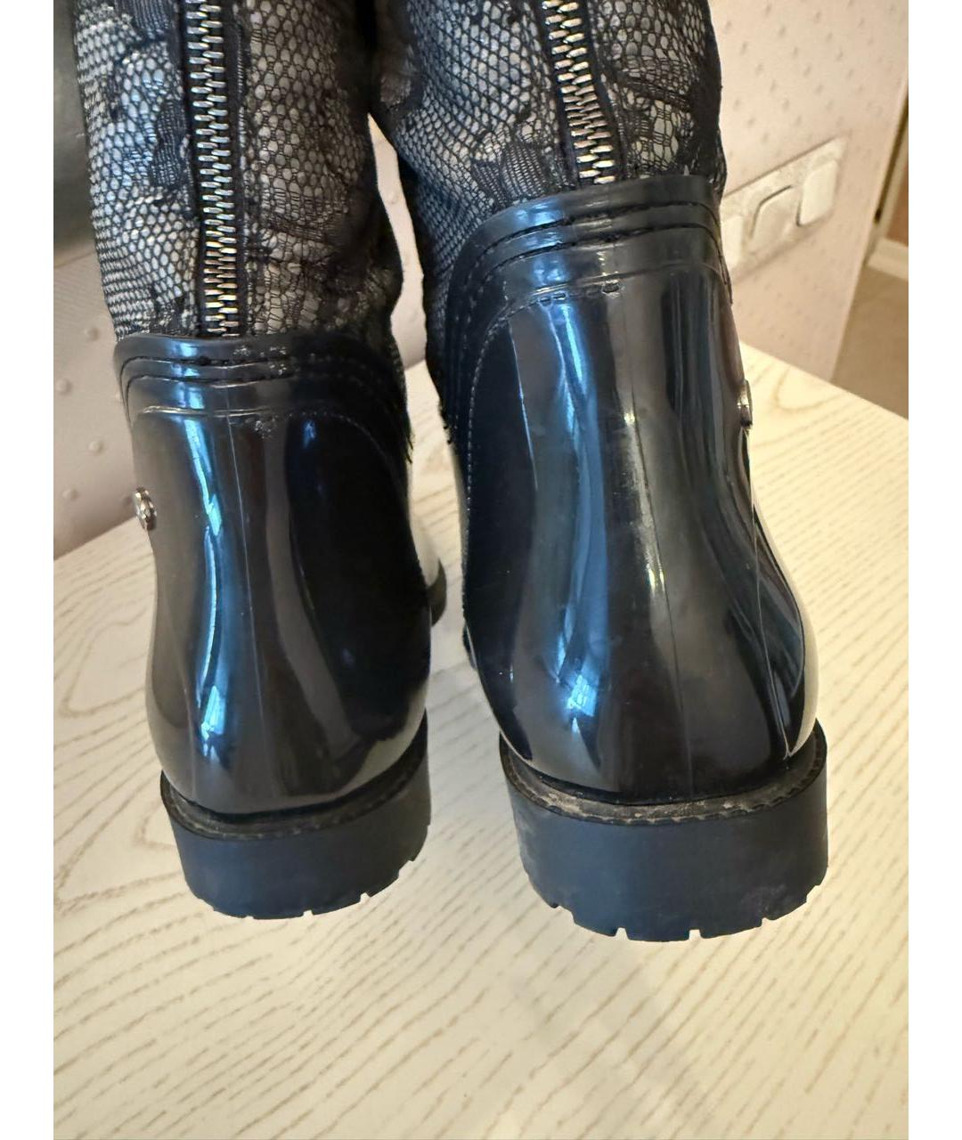 VALENTINO Черные резиновые сапоги, фото 6