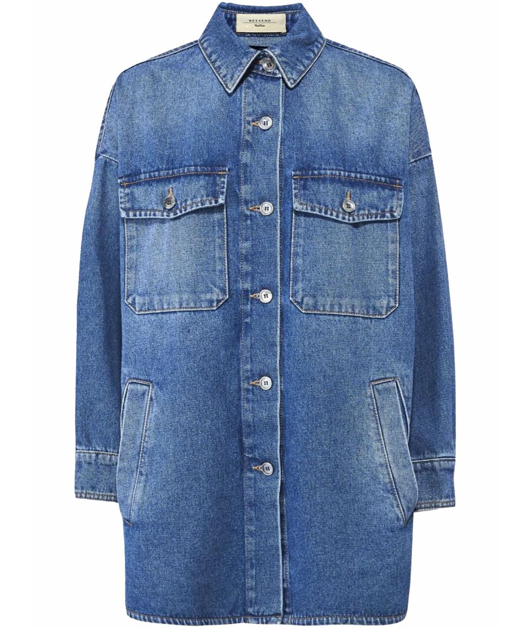 WEEKEND MAX MARA Синяя деним куртка, фото 1
