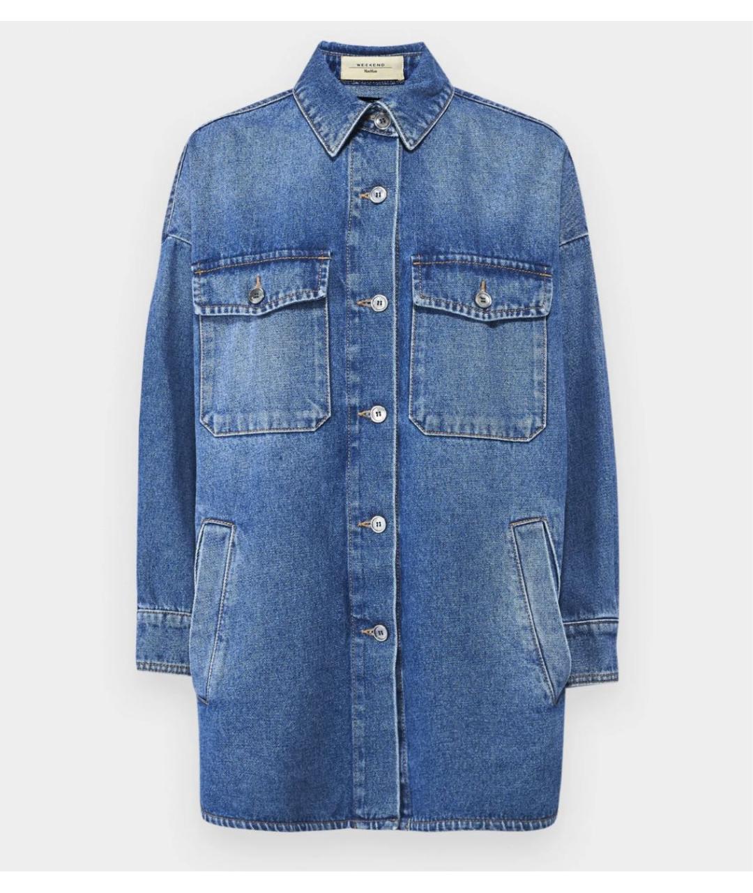 WEEKEND MAX MARA Синяя деним куртка, фото 8
