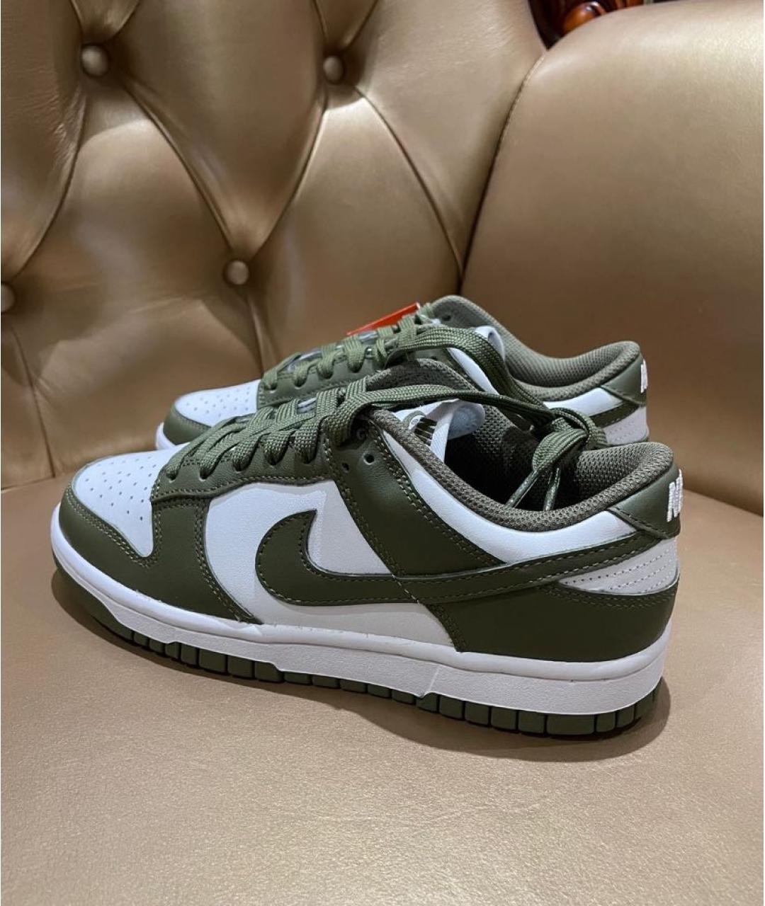 NIKE Зеленые кожаные кеды, фото 8