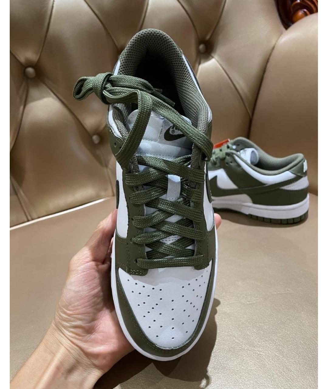 NIKE Зеленые кожаные кеды, фото 6