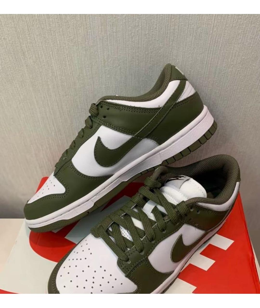 NIKE Зеленые кожаные кеды, фото 7