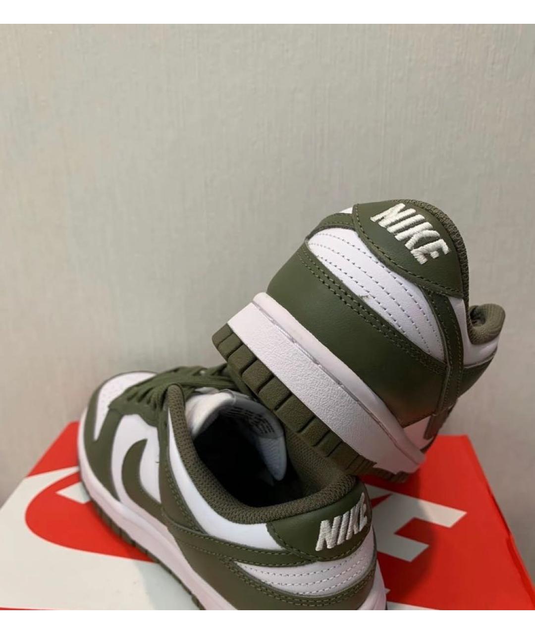 NIKE Зеленые кожаные кеды, фото 6