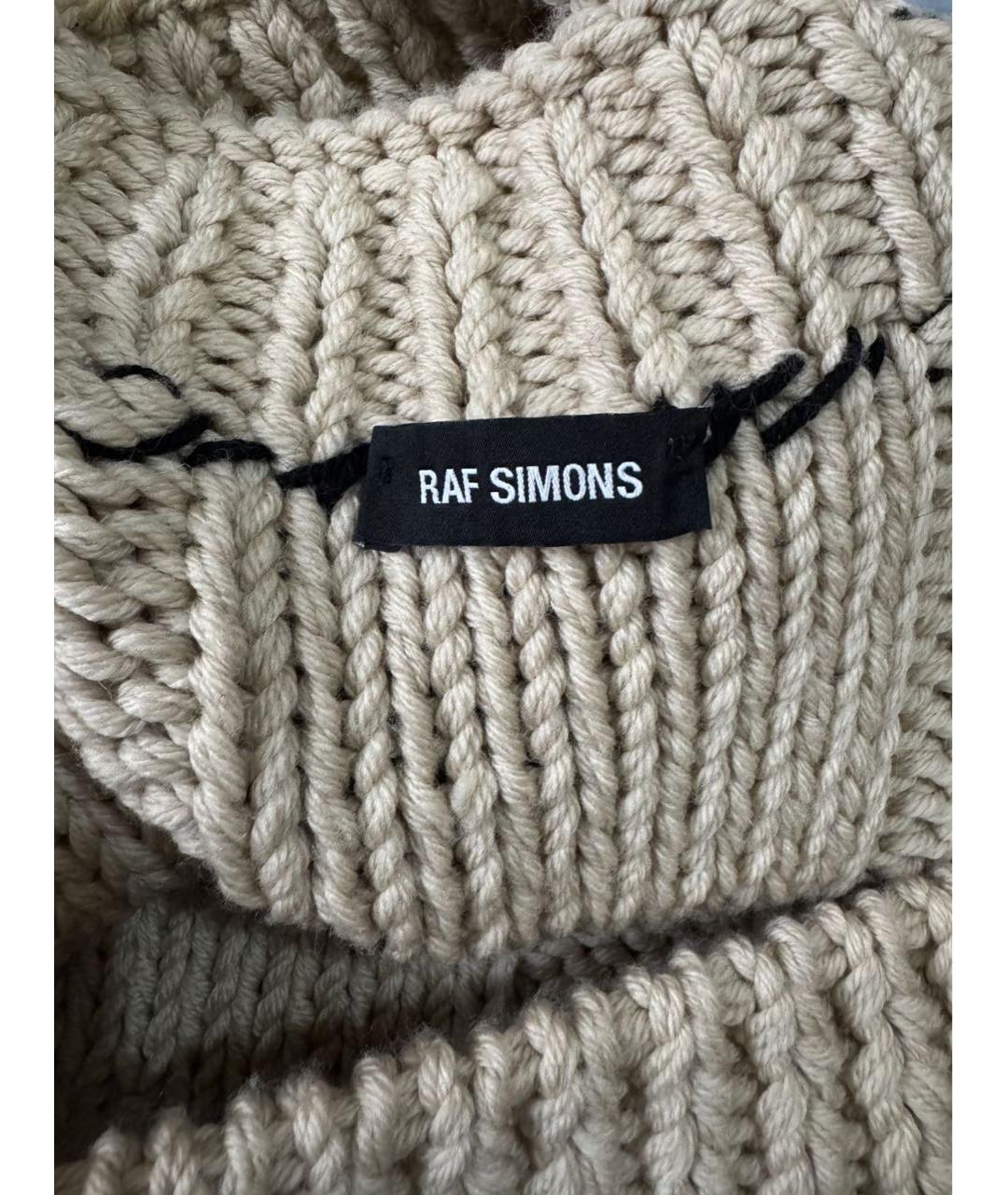 RAF SIMONS Бежевая шерстяная жилетка, фото 5