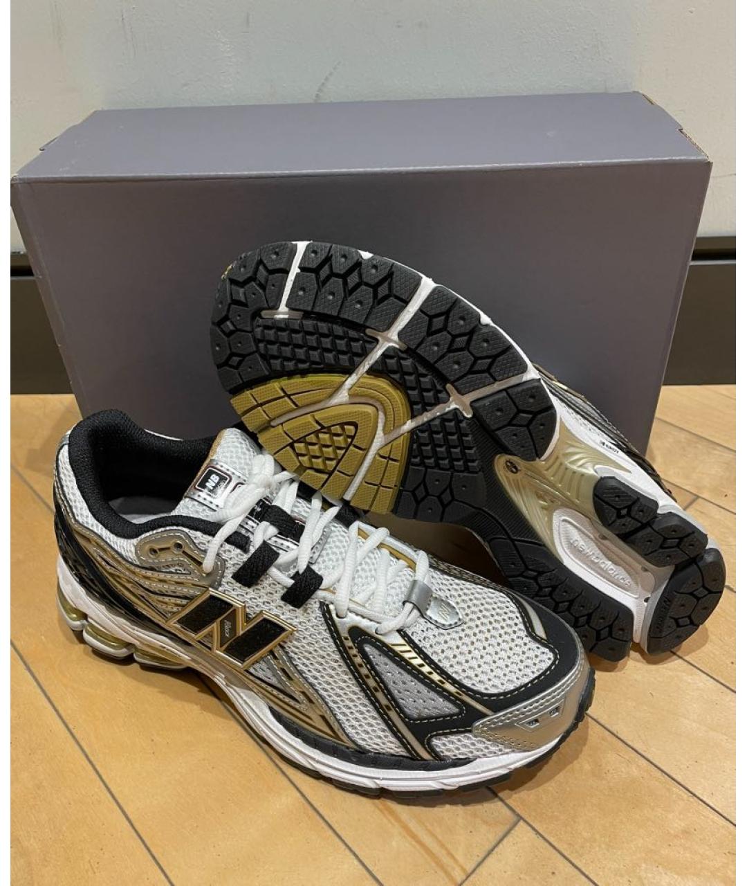 NEW BALANCE Серые синтетические низкие кроссовки / кеды, фото 6