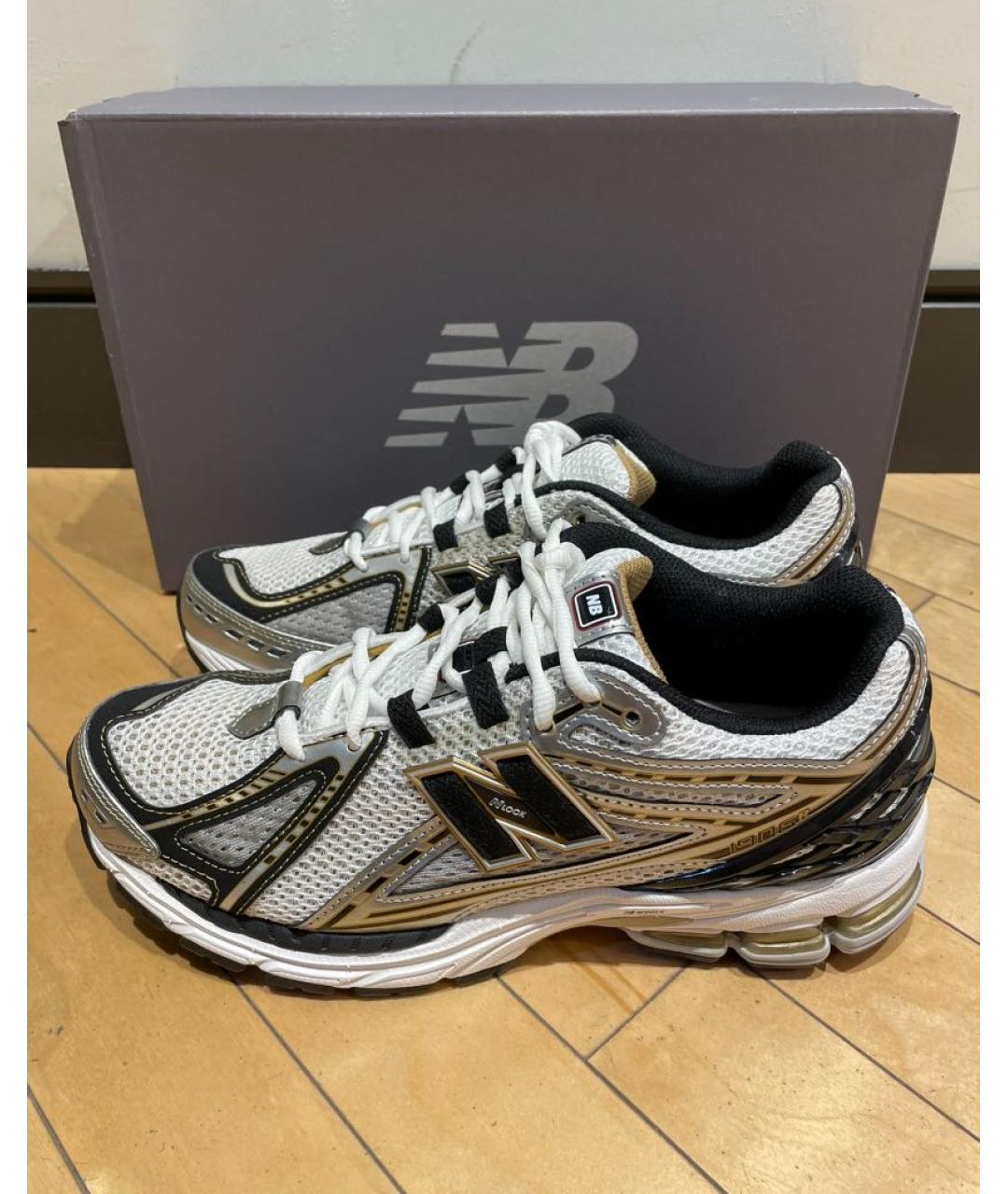NEW BALANCE Серые синтетические низкие кроссовки / кеды, фото 7