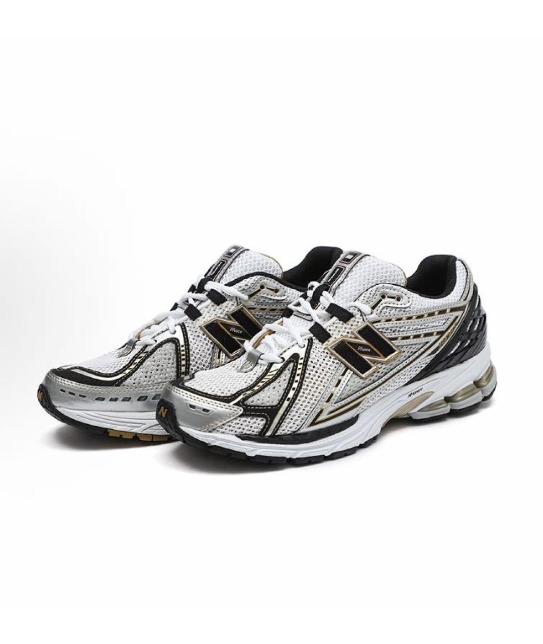 NEW BALANCE Серые синтетические низкие кроссовки / кеды, фото 2
