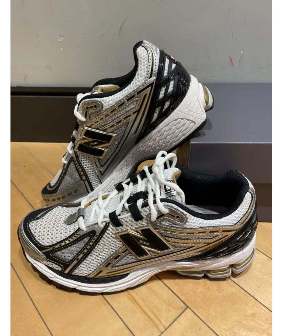 NEW BALANCE Серые синтетические низкие кроссовки / кеды, фото 5