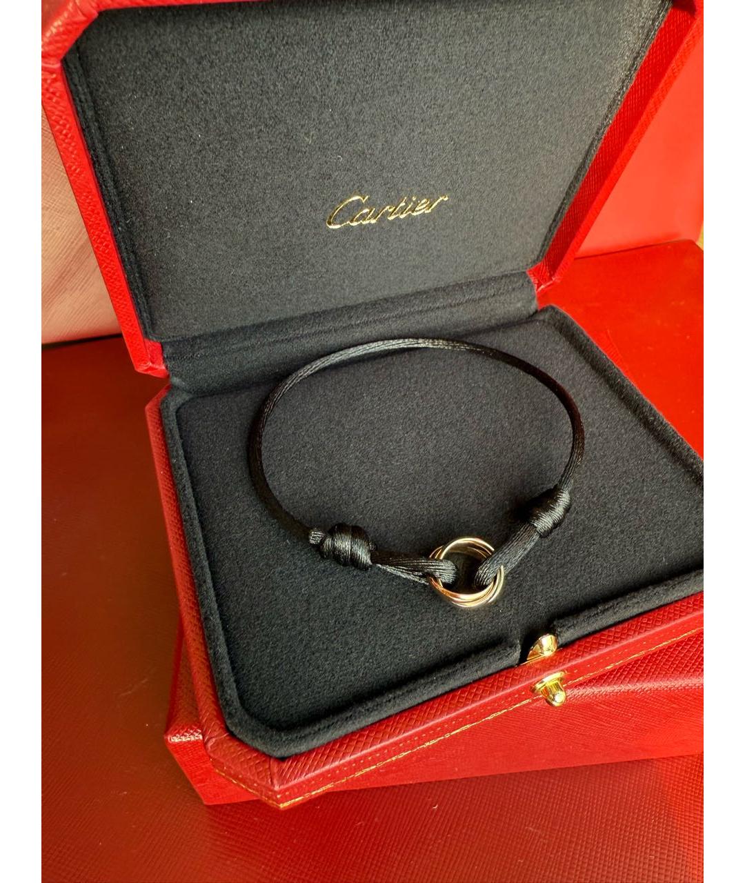 CARTIER Черный браслет из белого золота, фото 3