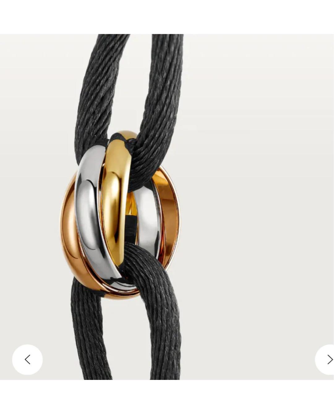CARTIER Черный браслет из белого золота, фото 4