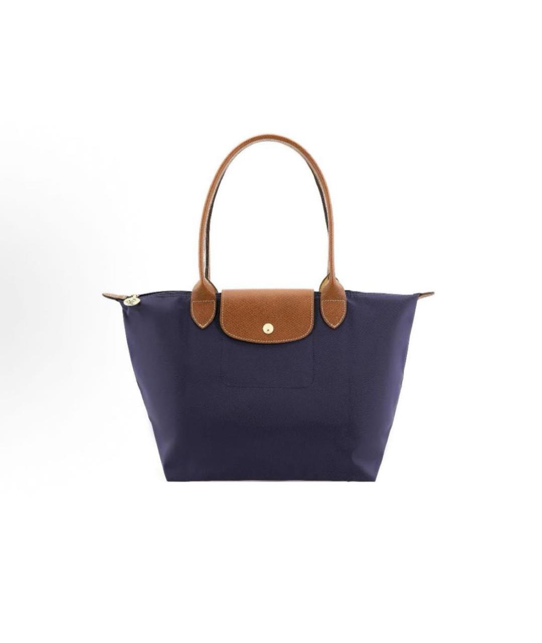 LONGCHAMP Темно-синяя сумка тоут, фото 4