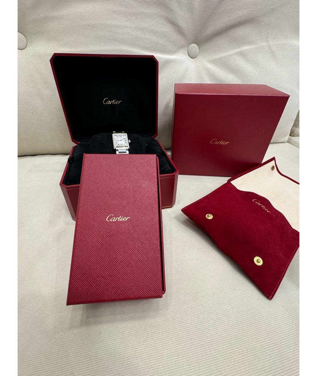 CARTIER Серебряные металлические часы, фото 3