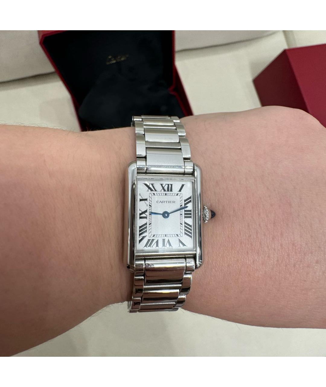 CARTIER Серебряные металлические часы, фото 8