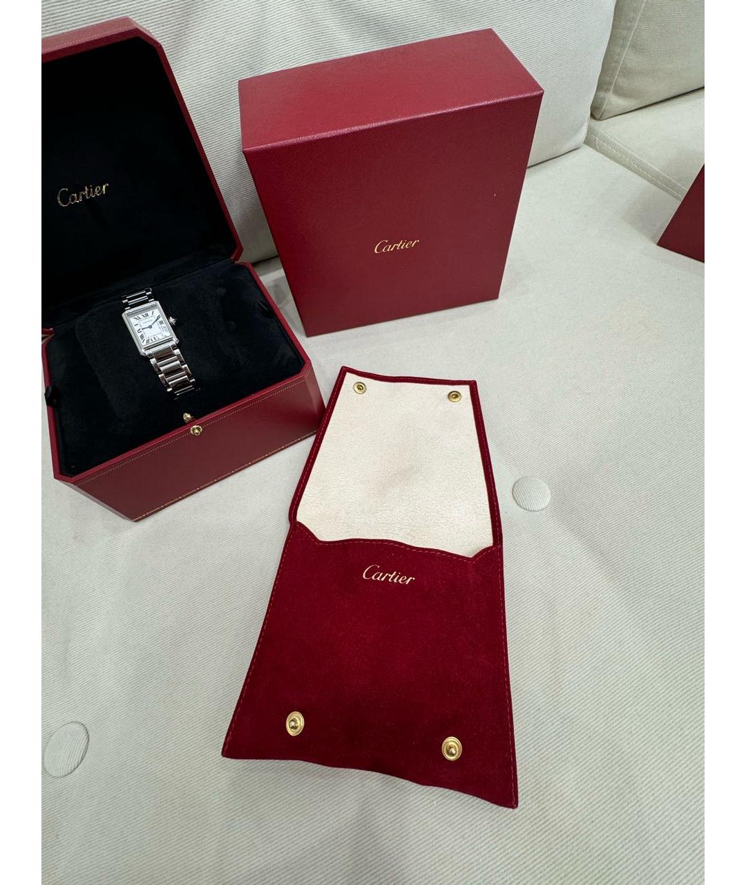 CARTIER Серебряные металлические часы, фото 6