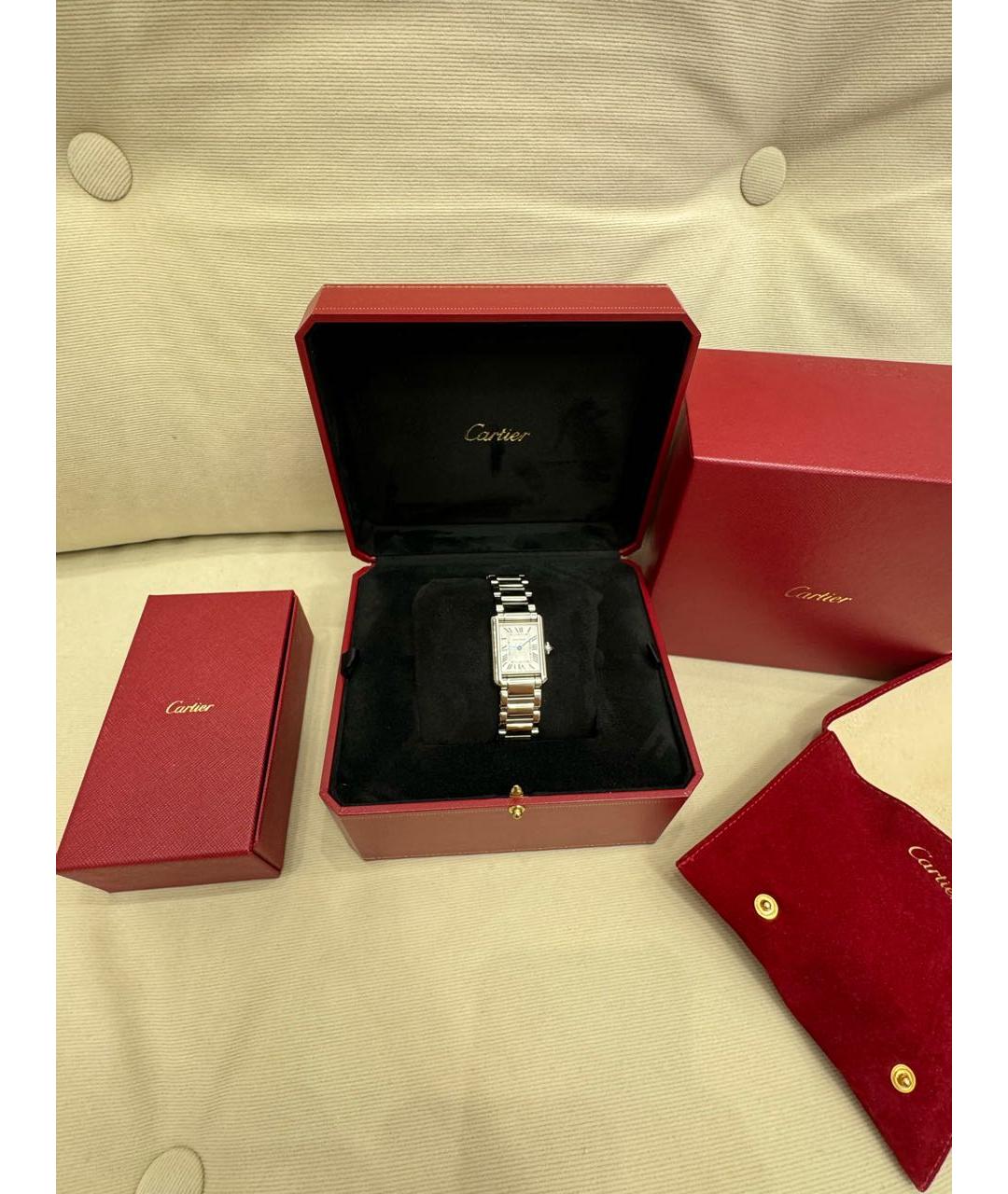 CARTIER Серебряные металлические часы, фото 7