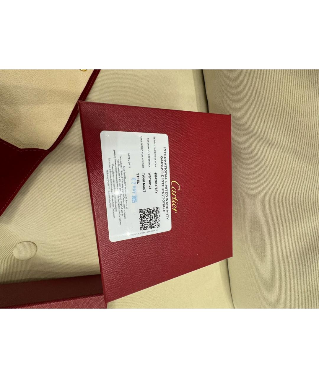 CARTIER Серебряные металлические часы, фото 5