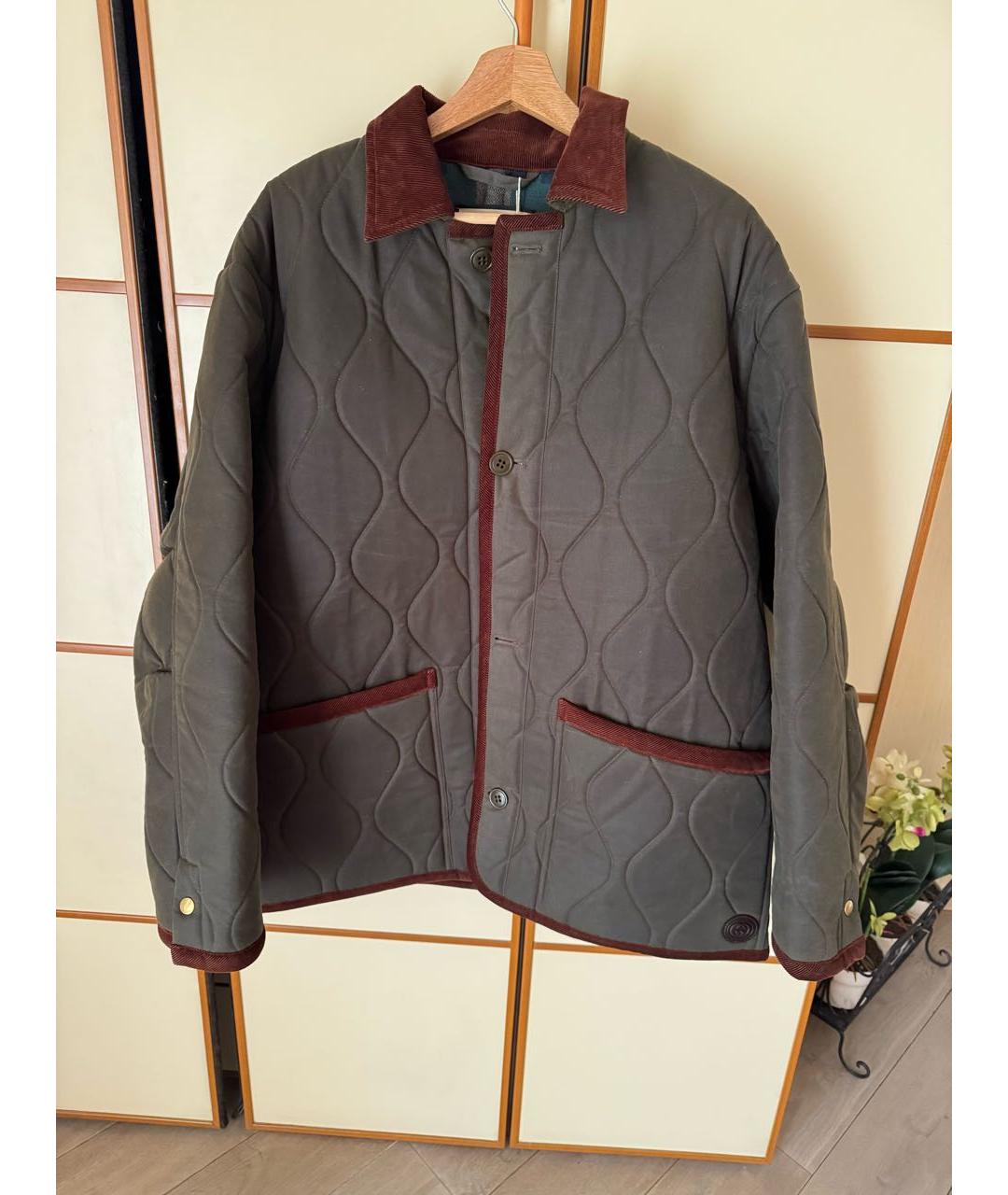 GUCCI Зеленая шерстяная парка, фото 7