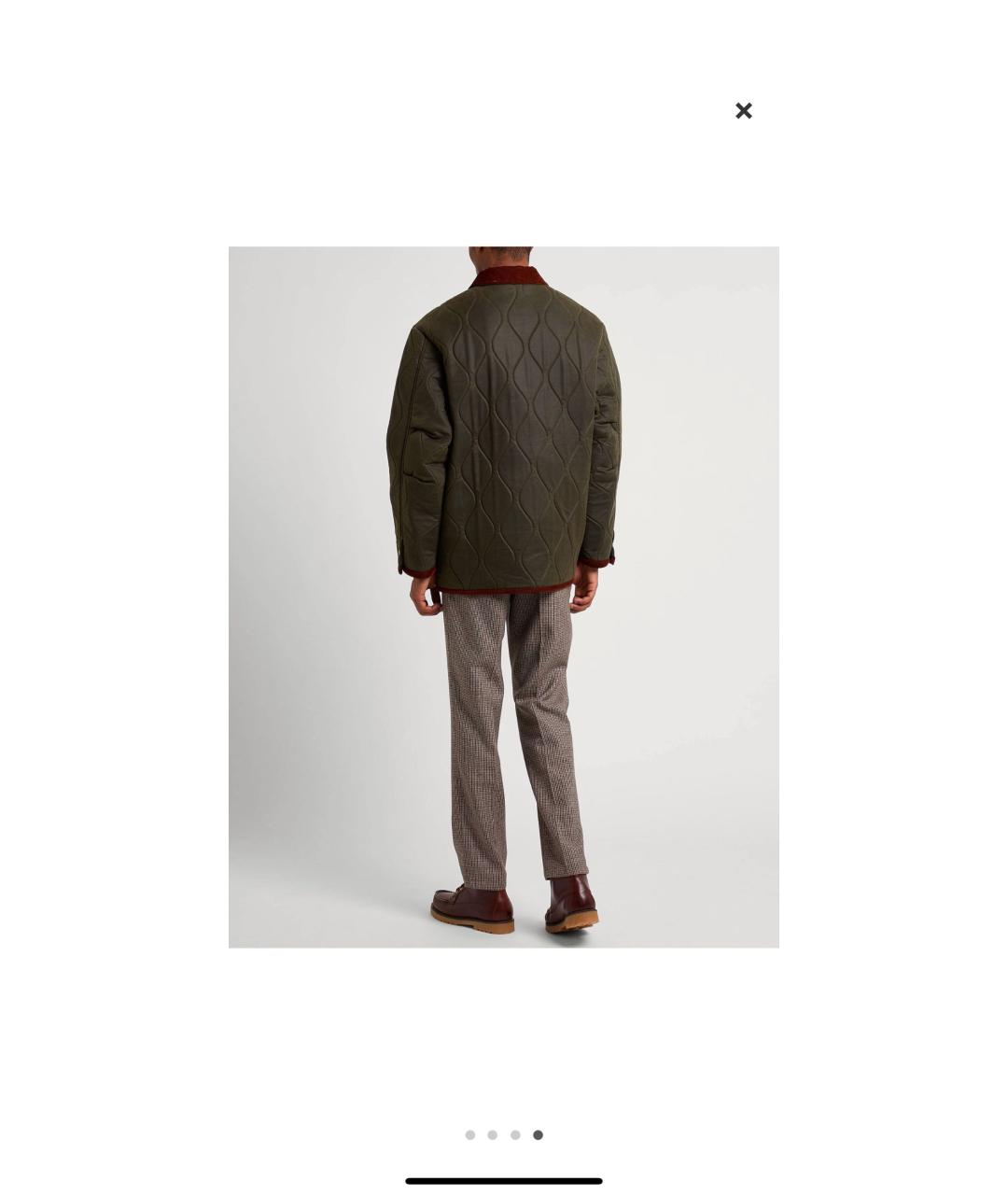 GUCCI Зеленая шерстяная парка, фото 3