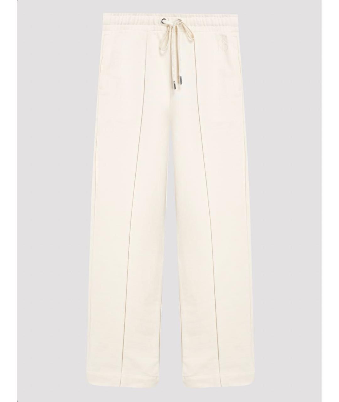 MAX MARA Бежевый хлопковый костюм с брюками, фото 2