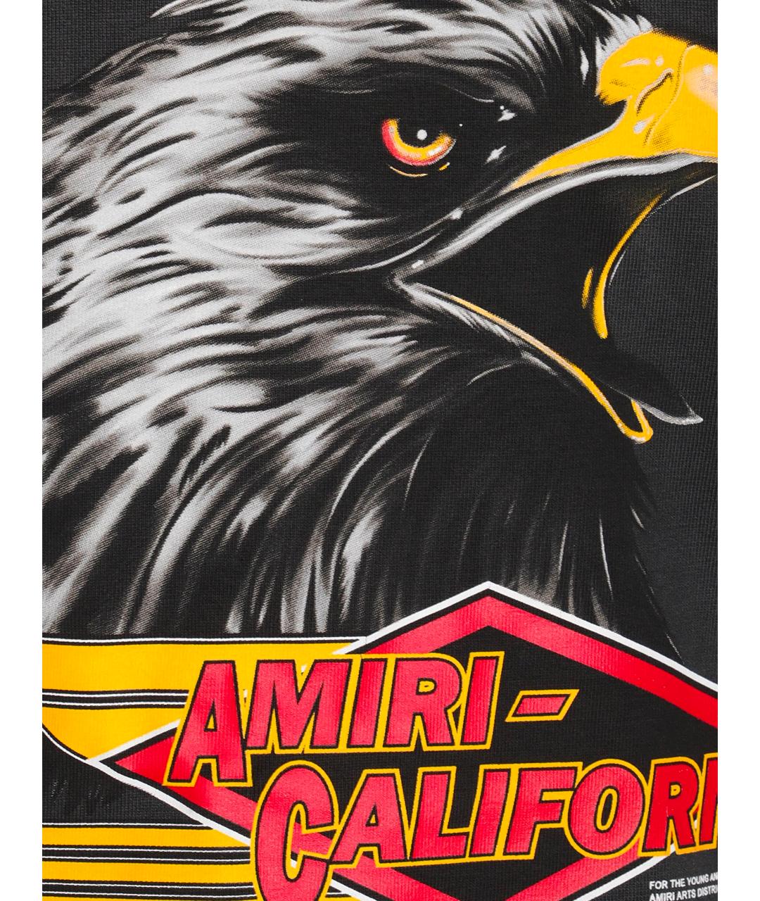 AMIRI Черная хлопковая футболка, фото 3