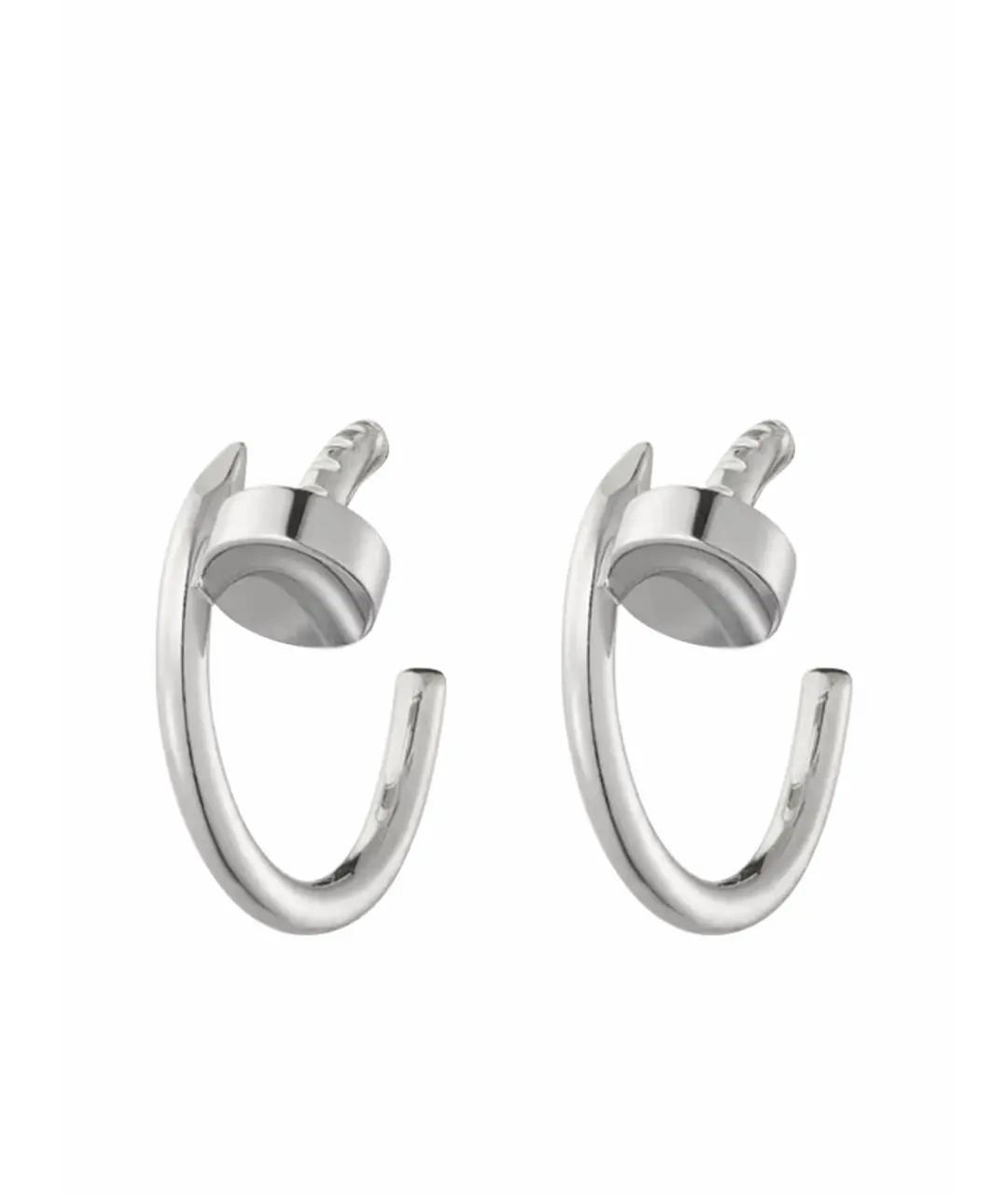 CARTIER Серебряные серьги из белого золота, фото 1