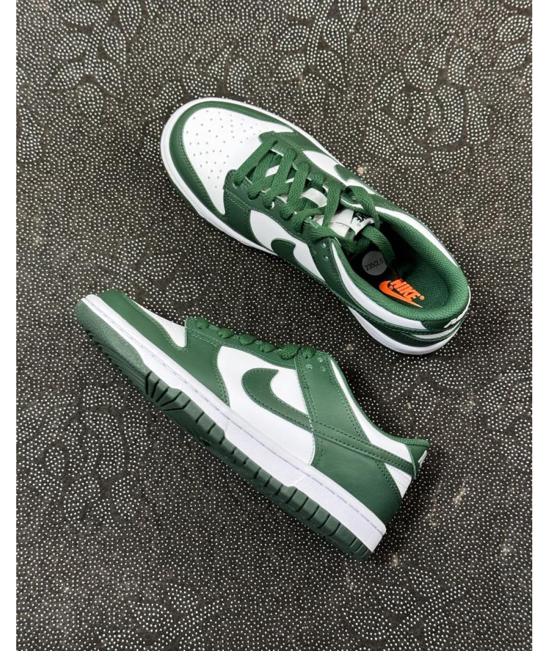 NIKE Зеленые кожаные кеды, фото 7
