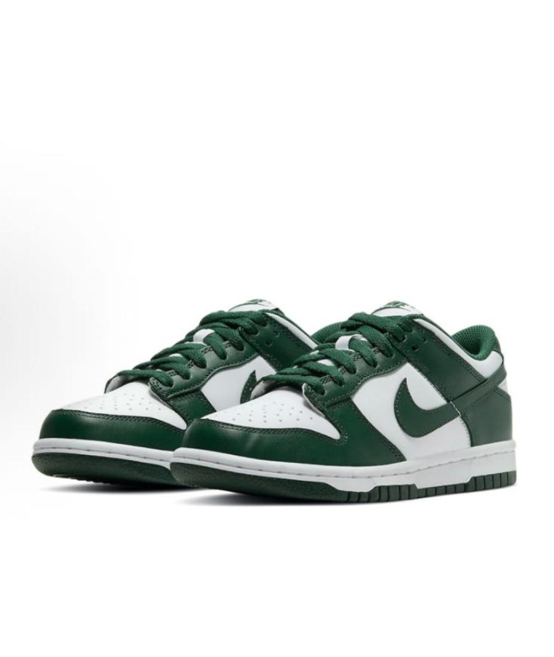 NIKE Зеленые кожаные кеды, фото 2