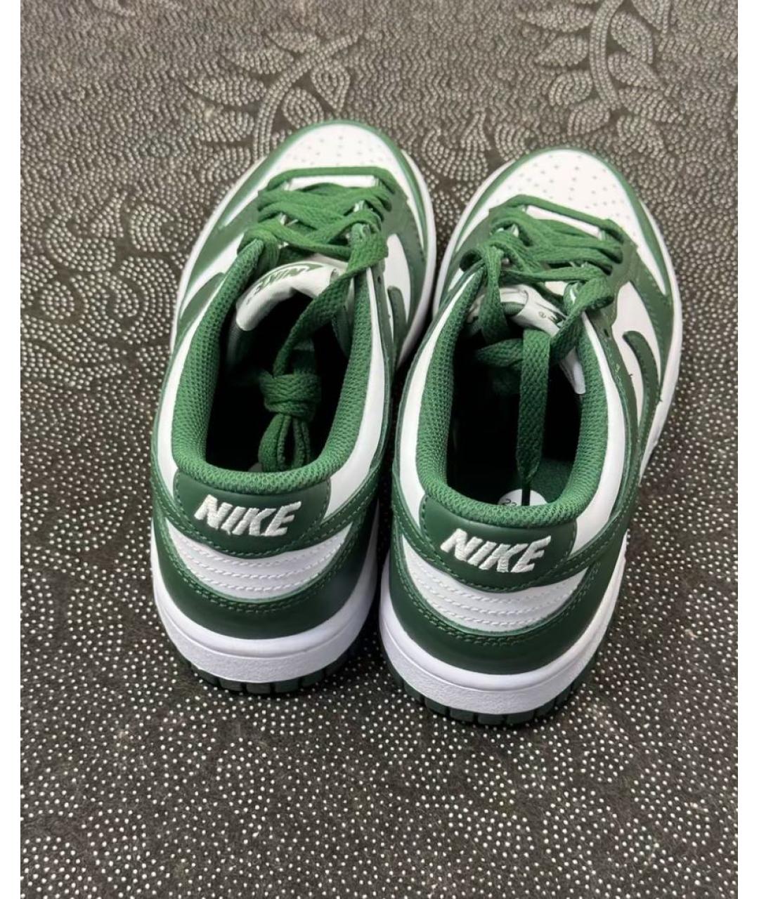NIKE Зеленые кожаные кеды, фото 5
