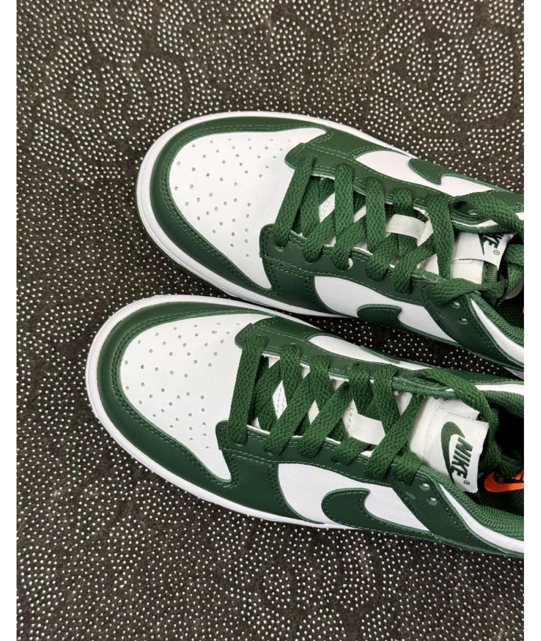 NIKE Зеленые кожаные кеды, фото 6