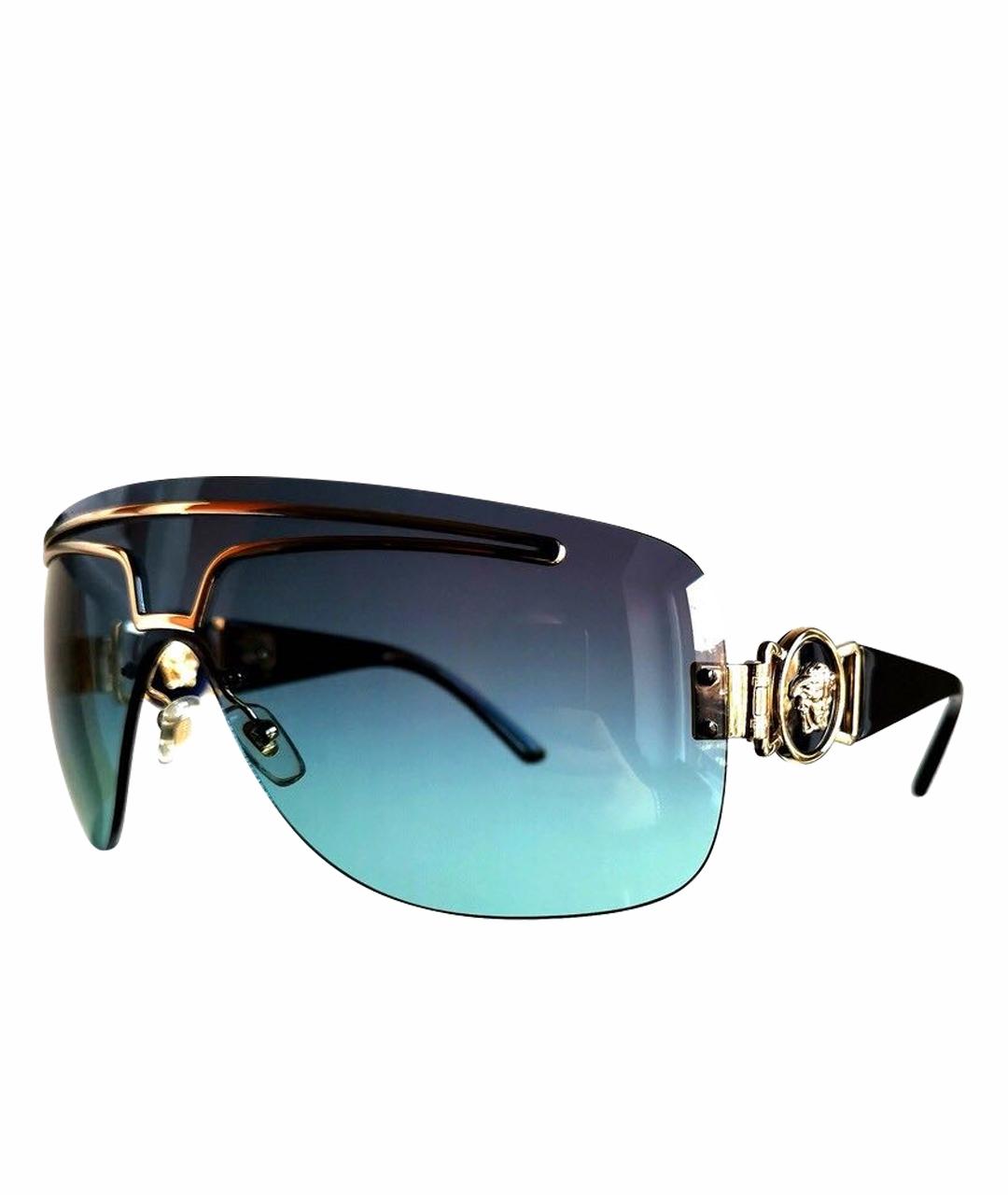 VERSACE Голубые солнцезащитные очки, фото 1