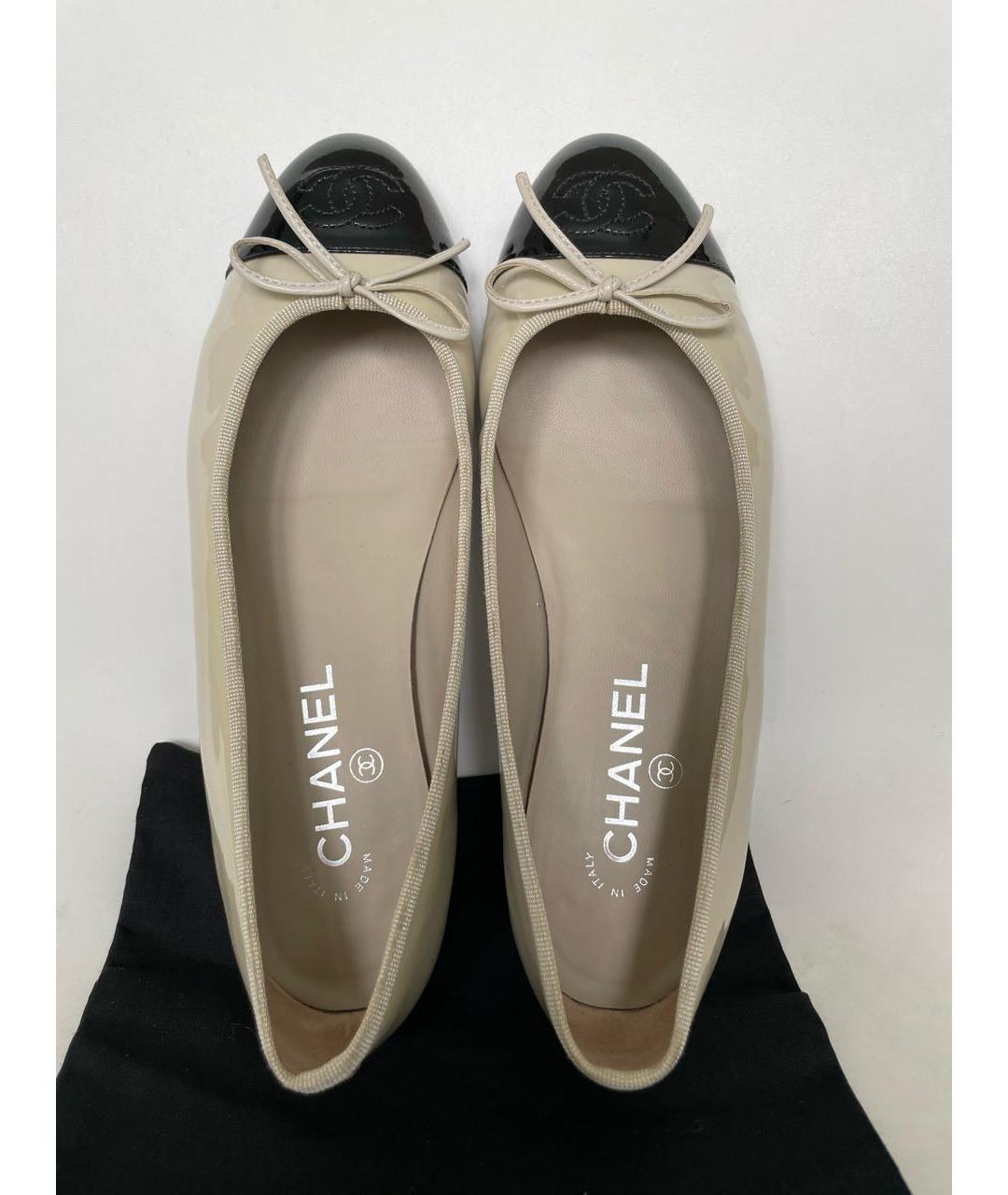 CHANEL Балетки из лакированной кожи, фото 3