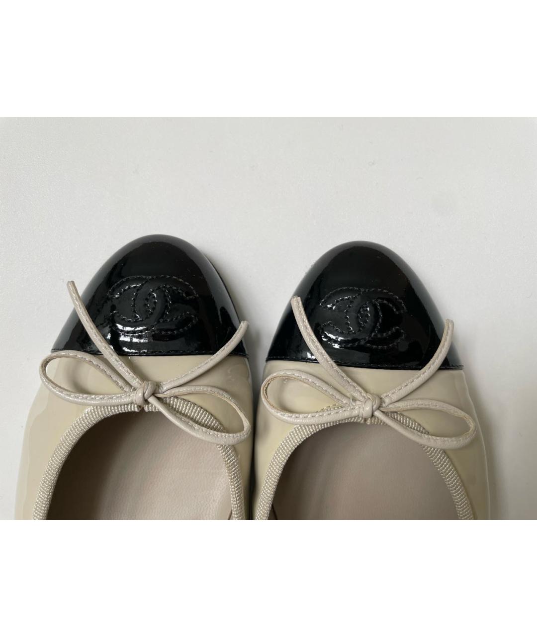 CHANEL Балетки из лакированной кожи, фото 6