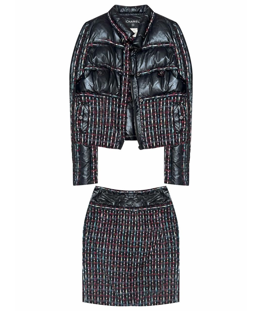 CHANEL Черная шерстяная куртка, фото 1