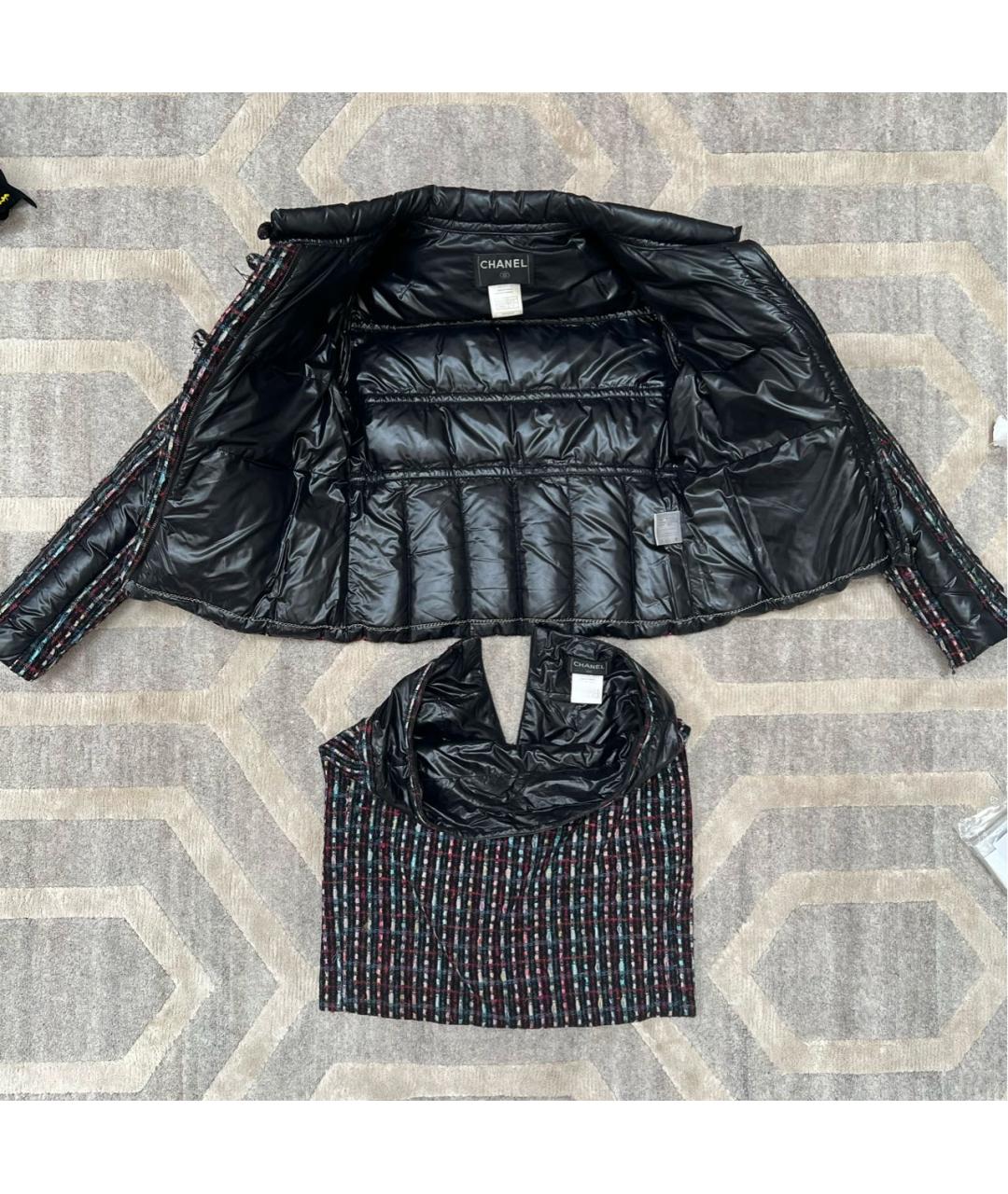 CHANEL Черная шерстяная куртка, фото 3